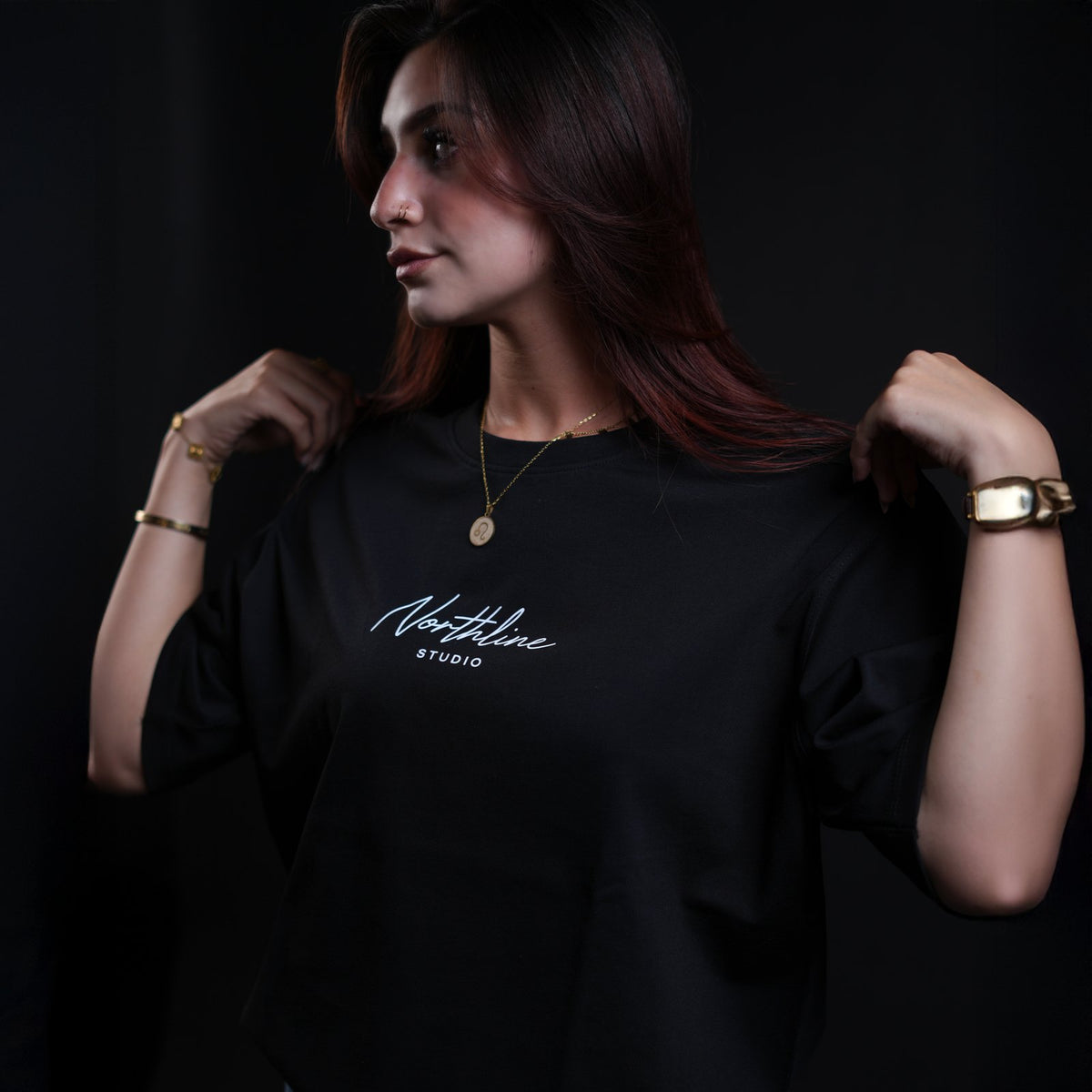 Northline Script Studio Tee black, model