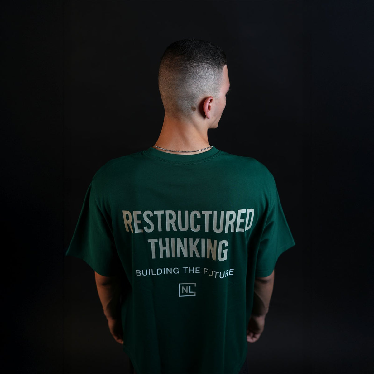 Northline Restructured Thinking Tee green, back print