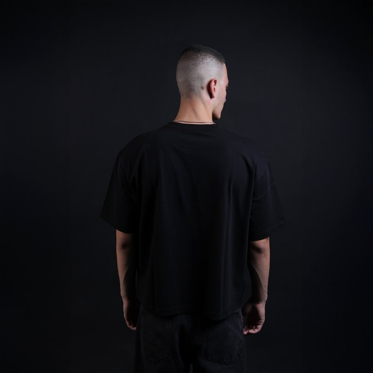 Northline Script Studio Tee Black Boxy Fit, view 4