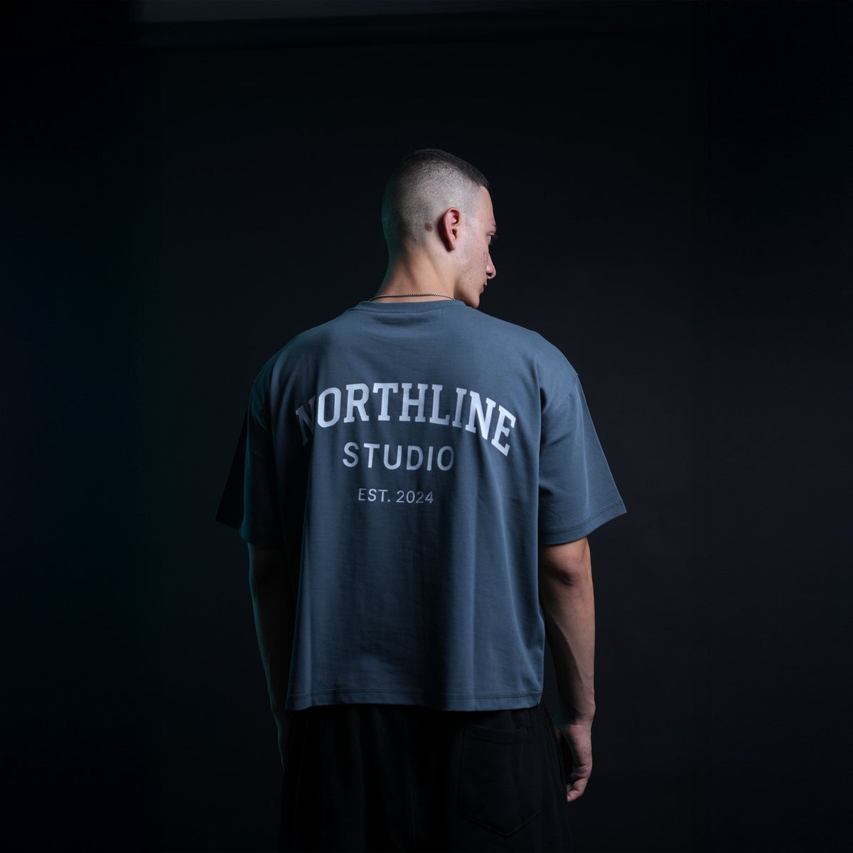 Northline NL Studio Tee Grey Boxy Fit, view 3