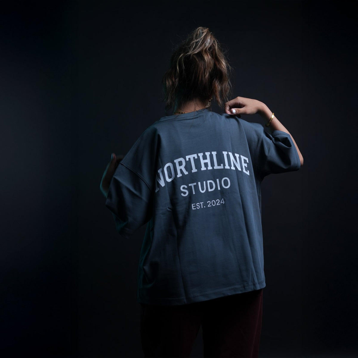 Northline NL Studio Tee Grey Boxy Fit, view 4